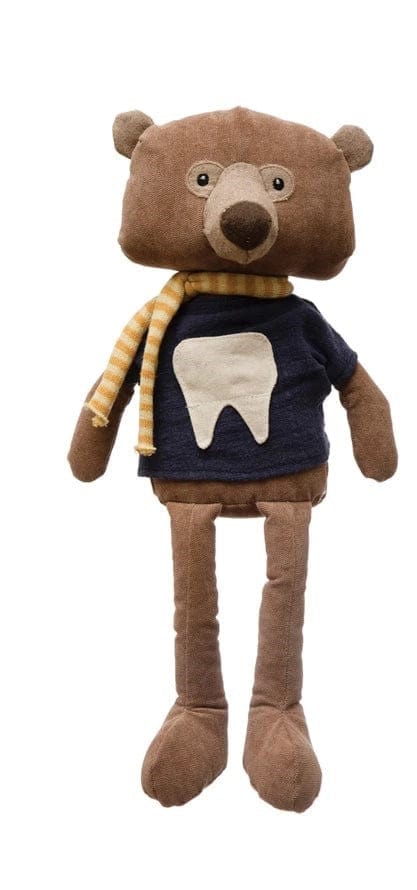 Creative Co-op Creative Co-op Fabric Animal Tooth Fairy Pillow - Little Miss Muffin Children & Home