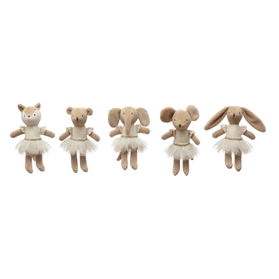 Creative Co-op Creative Co-op Plush Ballerina Animal, 5 Styles - Little Miss Muffin Children & Home