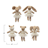 Creative Co-op Creative Co-op Plush Ballerina Animal, 5 Styles - Little Miss Muffin Children & Home