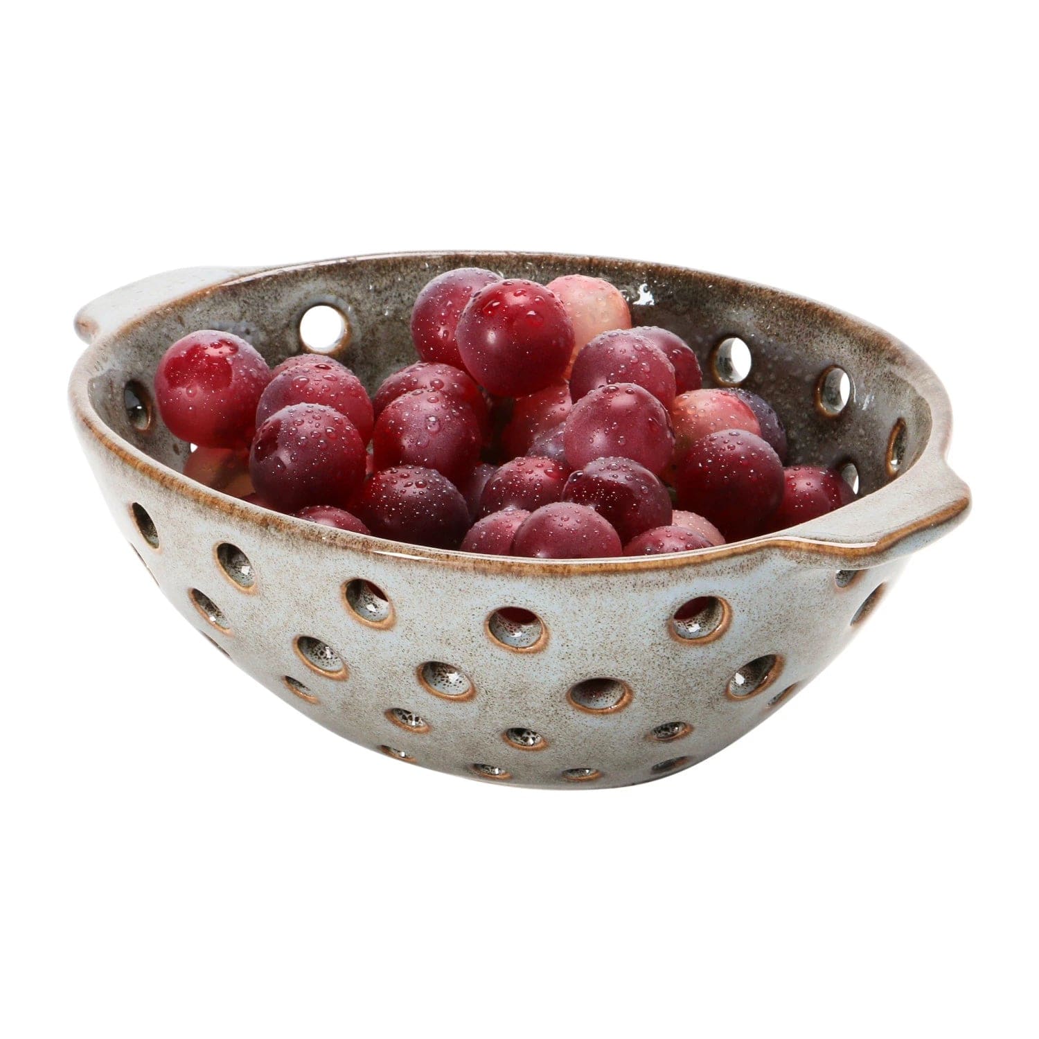 Creative Co-op Creative Co-op Stoneware Berry Bowl, Reactive Glaze, Brown - Little Miss Muffin Children & Home