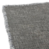 Creative Co-op Linen Blend Table Runner with Frayed Edges, Grey