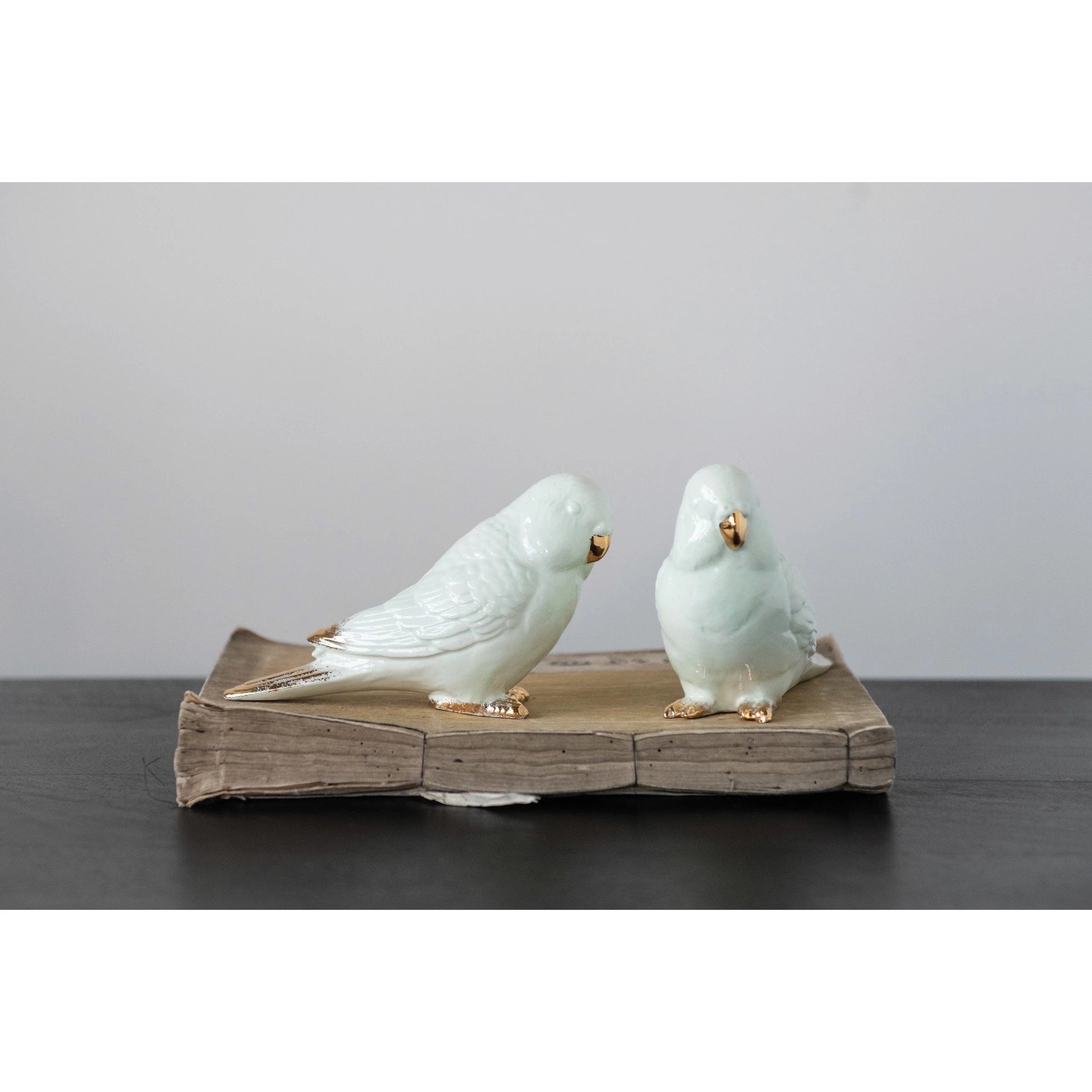 Creative Co-Op Creative Co-op Ceramic Parakeet - Little Miss Muffin Children & Home