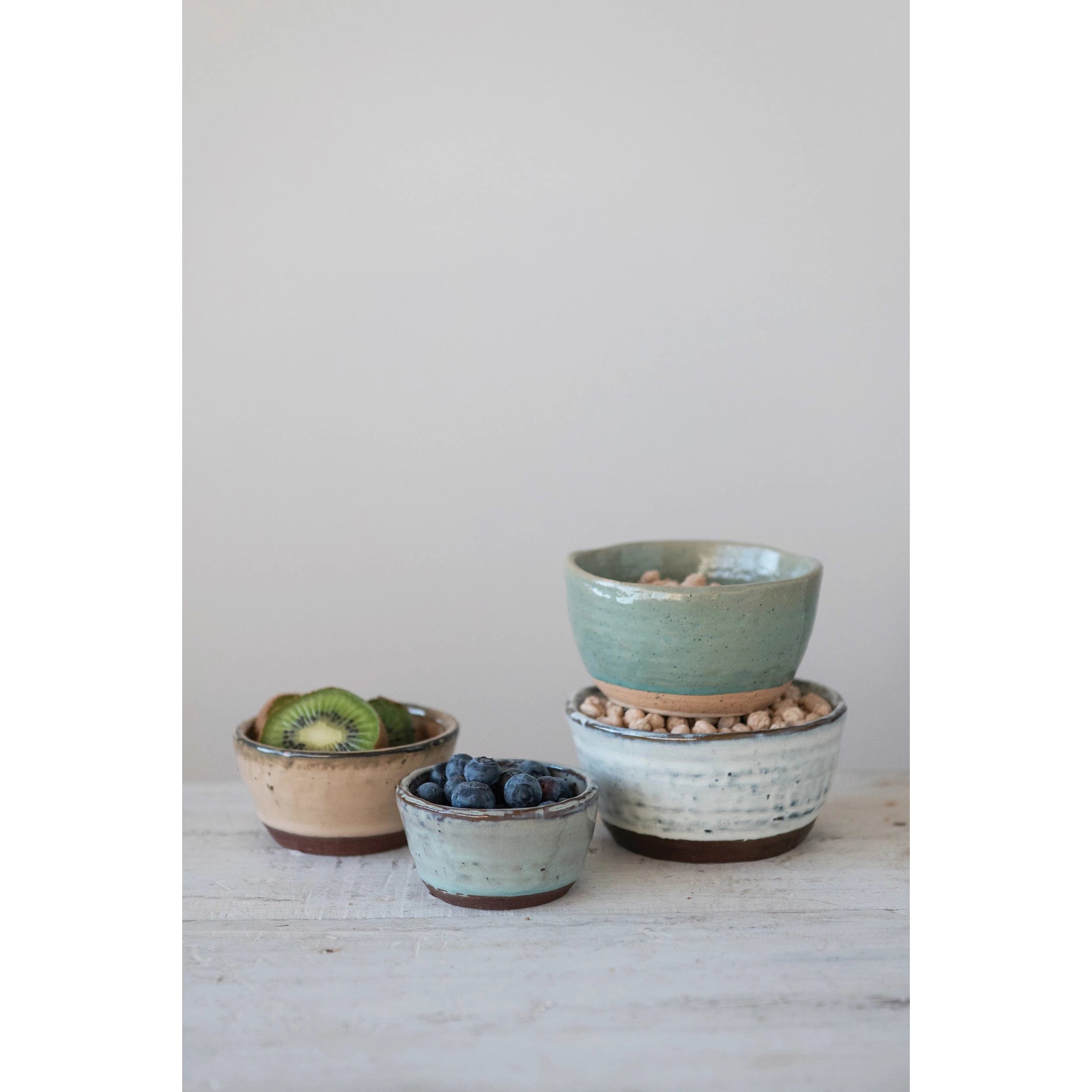 Creative Co-Op Creative Co-op Stoneware Bowls with Reactive Glaze - Little Miss Muffin Children & Home