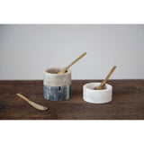 Creative Co-Op Creative Co-op Marble Bowl with Metal Knife Set - Little Miss Muffin Children & Home
