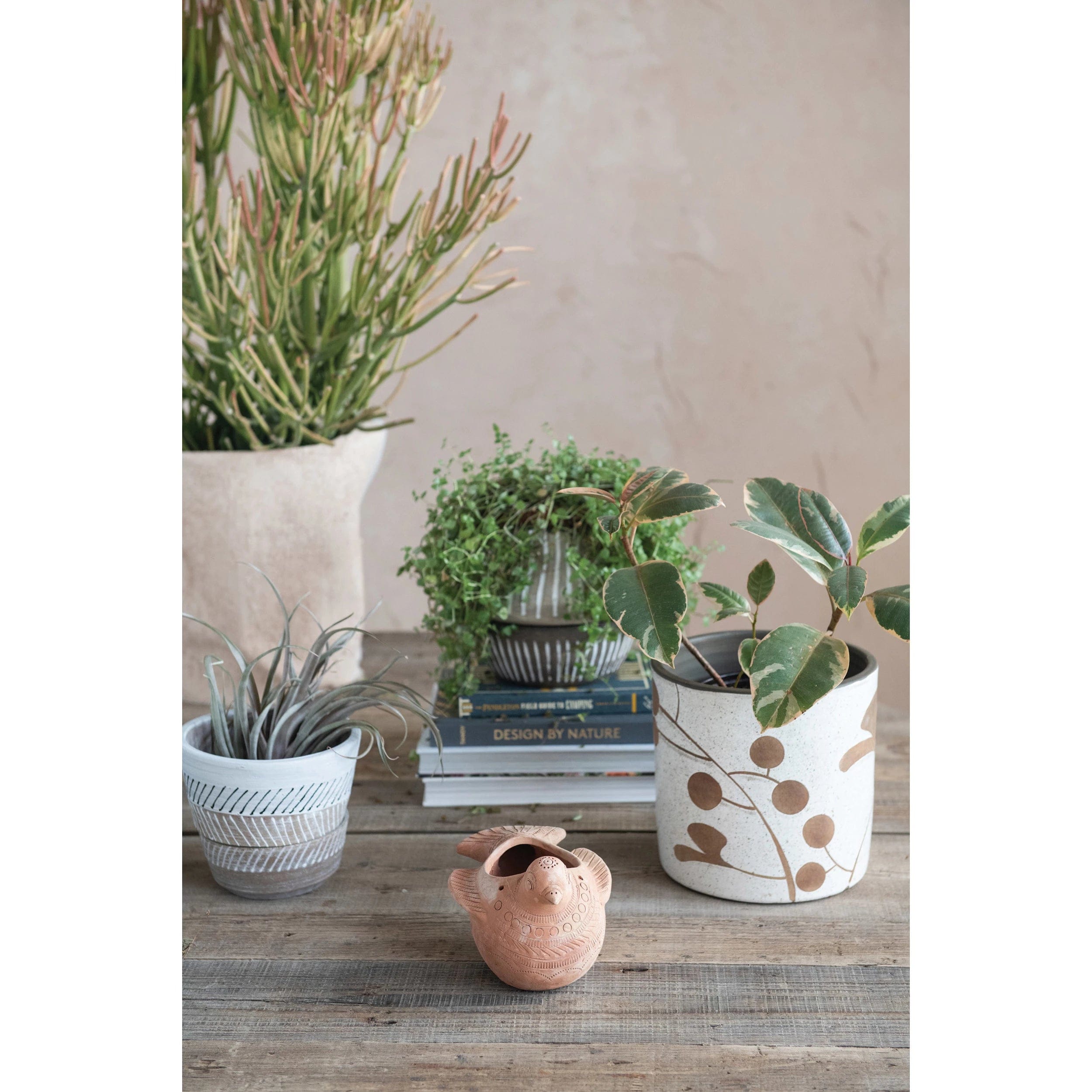 Creative Co-Op Creative Co-op Handmade Engraved Terracotta Bird Planter - Little Miss Muffin Children & Home