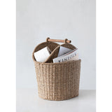 Creative Co-Op Creative Co-op Hand-Woven Bankuan Basket with Wood Handle - Little Miss Muffin Children & Home