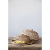 Creative Co-Op Creative Co-op Hand-Woven Rattan Trays with Rattan Food Covers - Little Miss Muffin Children & Home