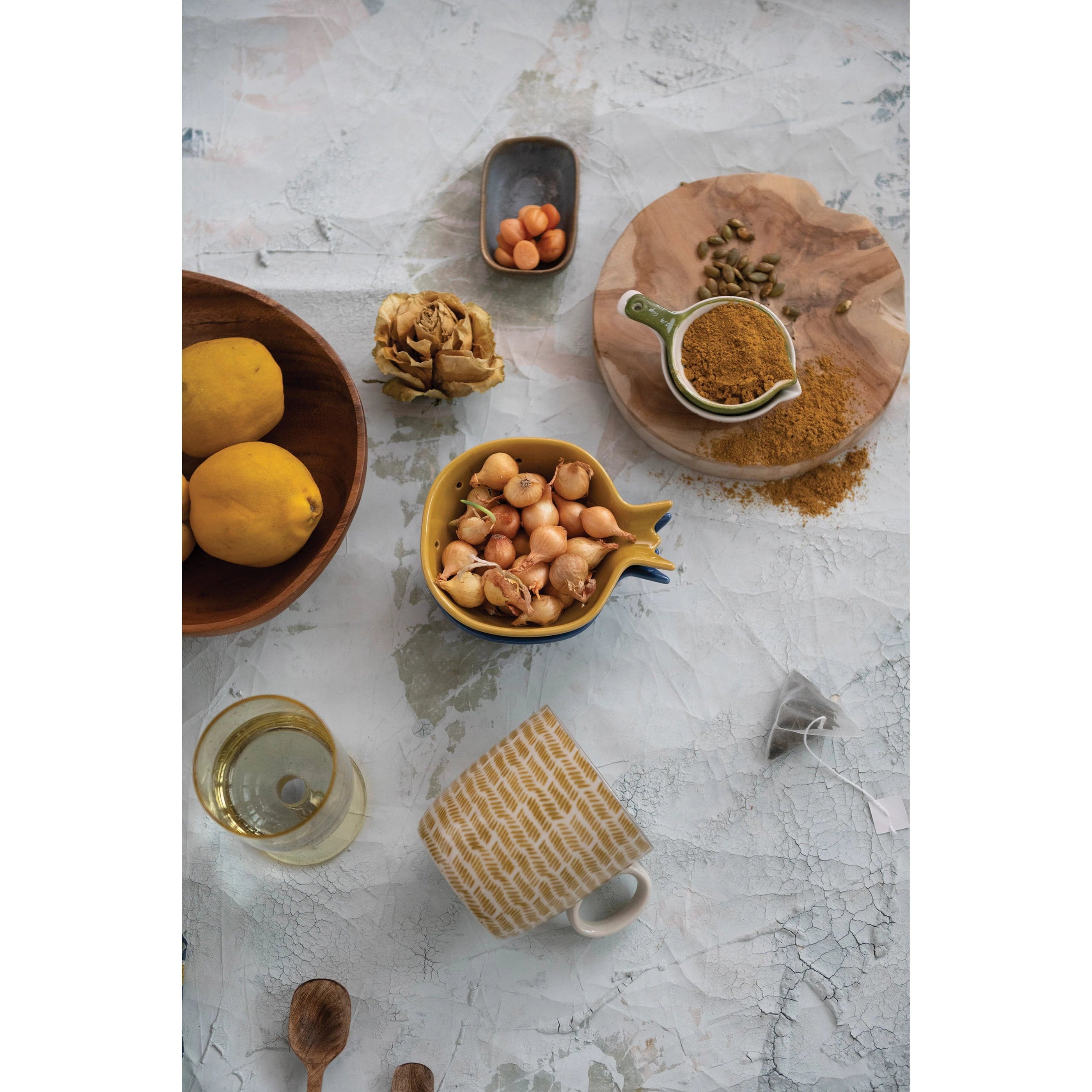 Creative Co-op Creative Co-op Round Teakwood Cheese/Cutting Board, Natural - Little Miss Muffin Children & Home