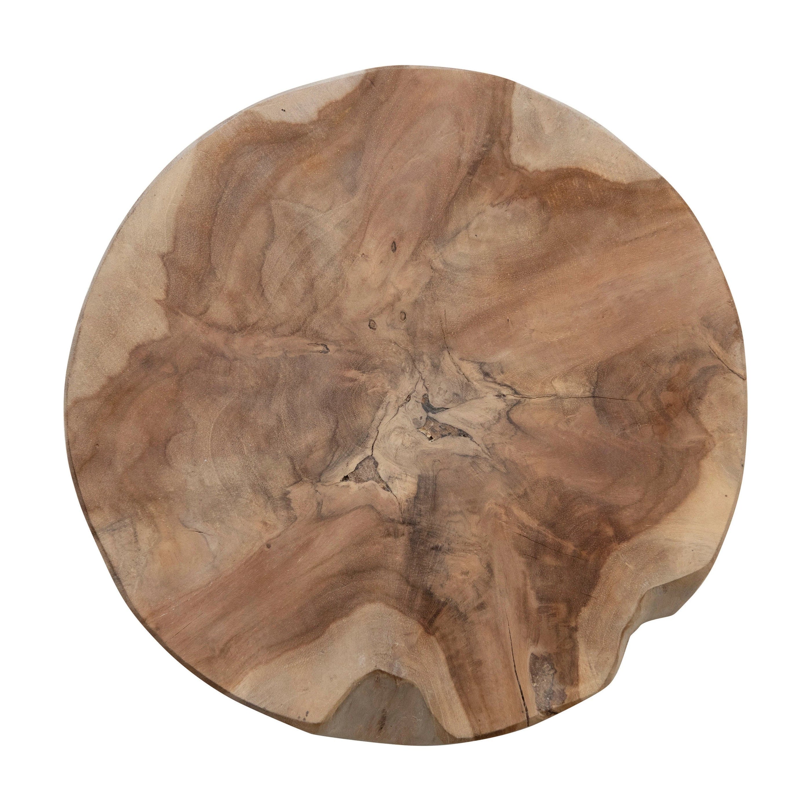 Creative Co-op Creative Co-op Round Teakwood Cheese/Cutting Board, Natural - Little Miss Muffin Children & Home