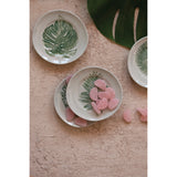 Creative Co-Op Creative Co-op Reactive Crackle Glaze Stoneware Plate with Debossed Leaf - Little Miss Muffin Children & Home