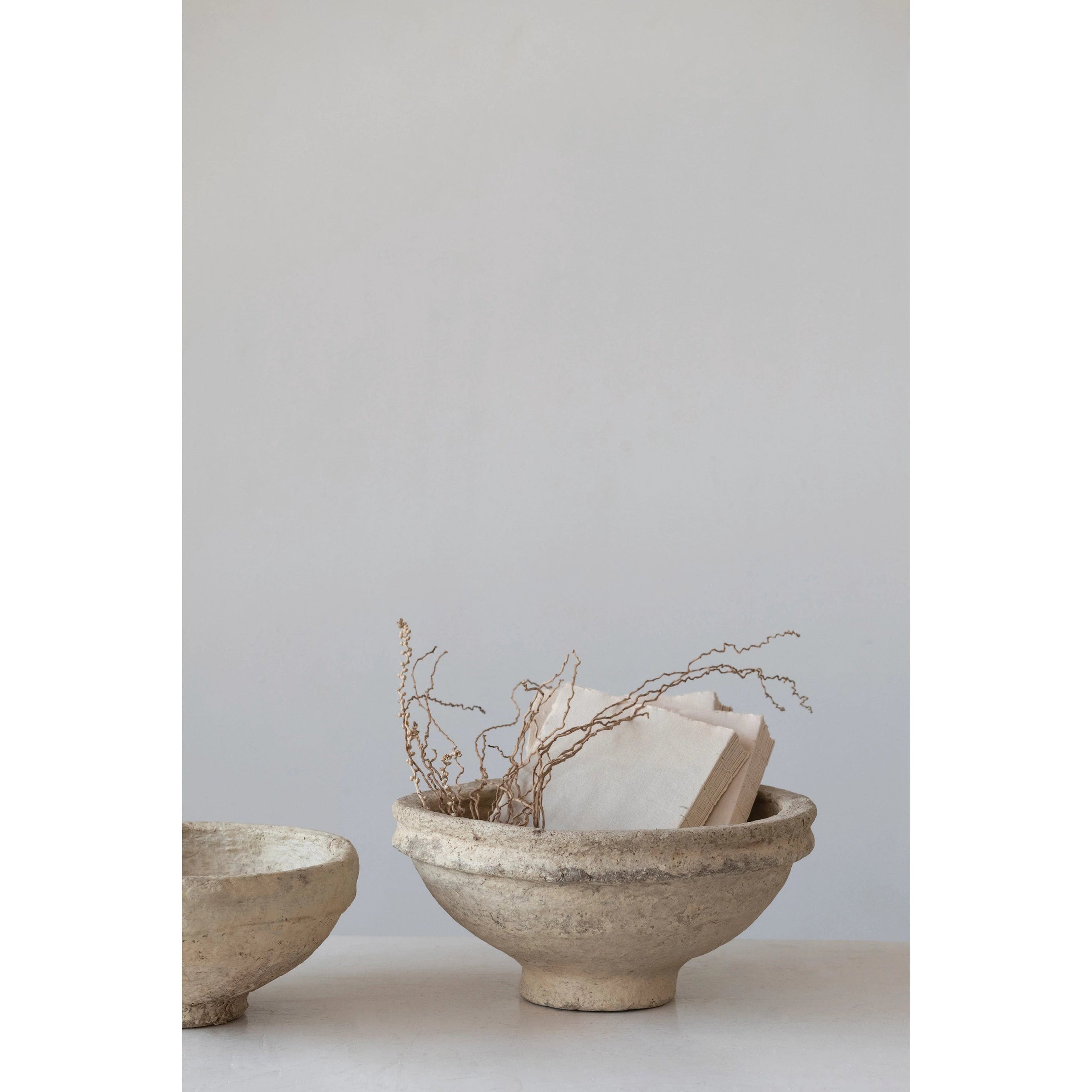 Creative Co-op Creative Co-op Round Decorative Paper Mache Bowls, 2 Sizes Available - Little Miss Muffin Children & Home