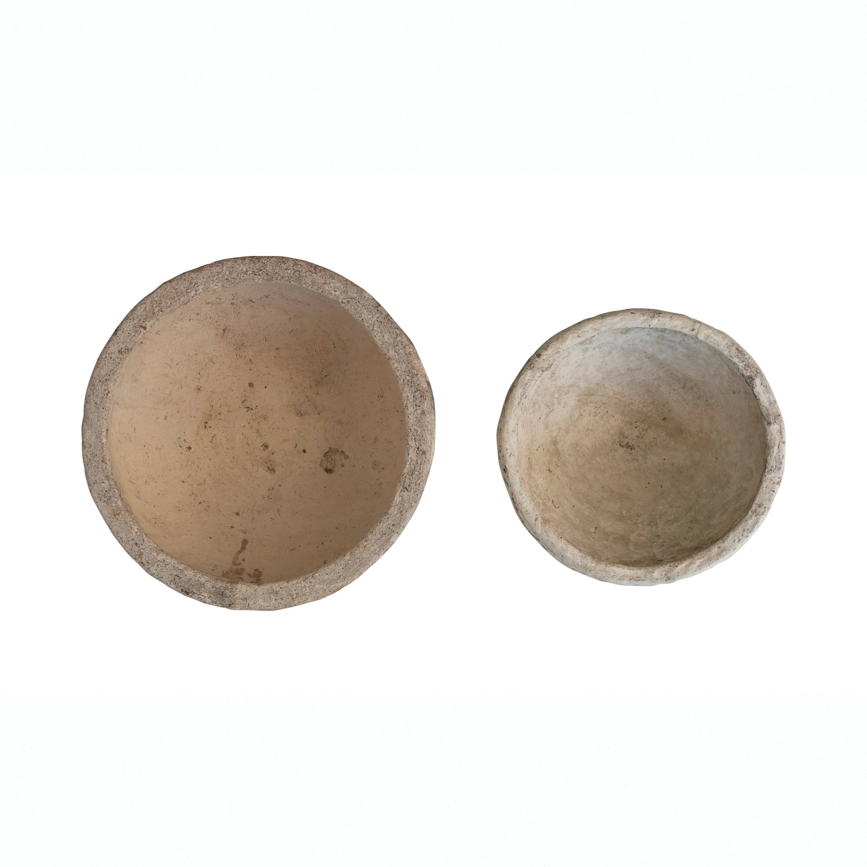 Creative Co-op Creative Co-op Round Decorative Paper Mache Bowls, 2 Sizes Available - Little Miss Muffin Children & Home