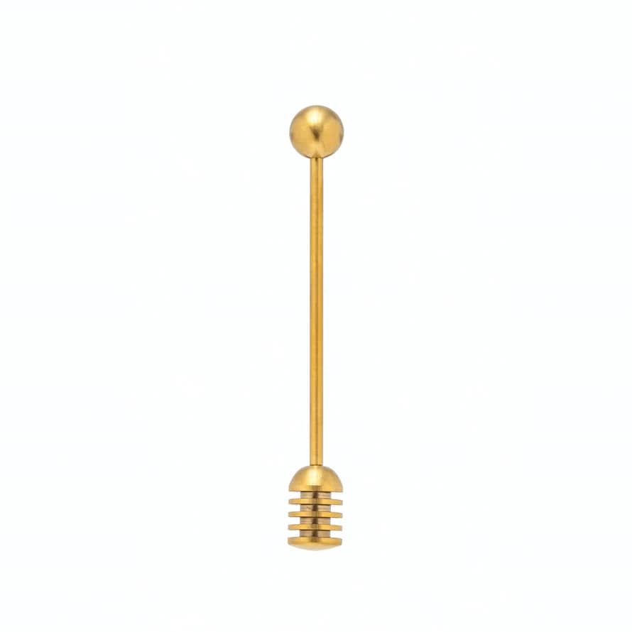 Creative Co-Op Creative Co-op Stainless Steel Gold Finish Honey Dipper - Little Miss Muffin Children & Home