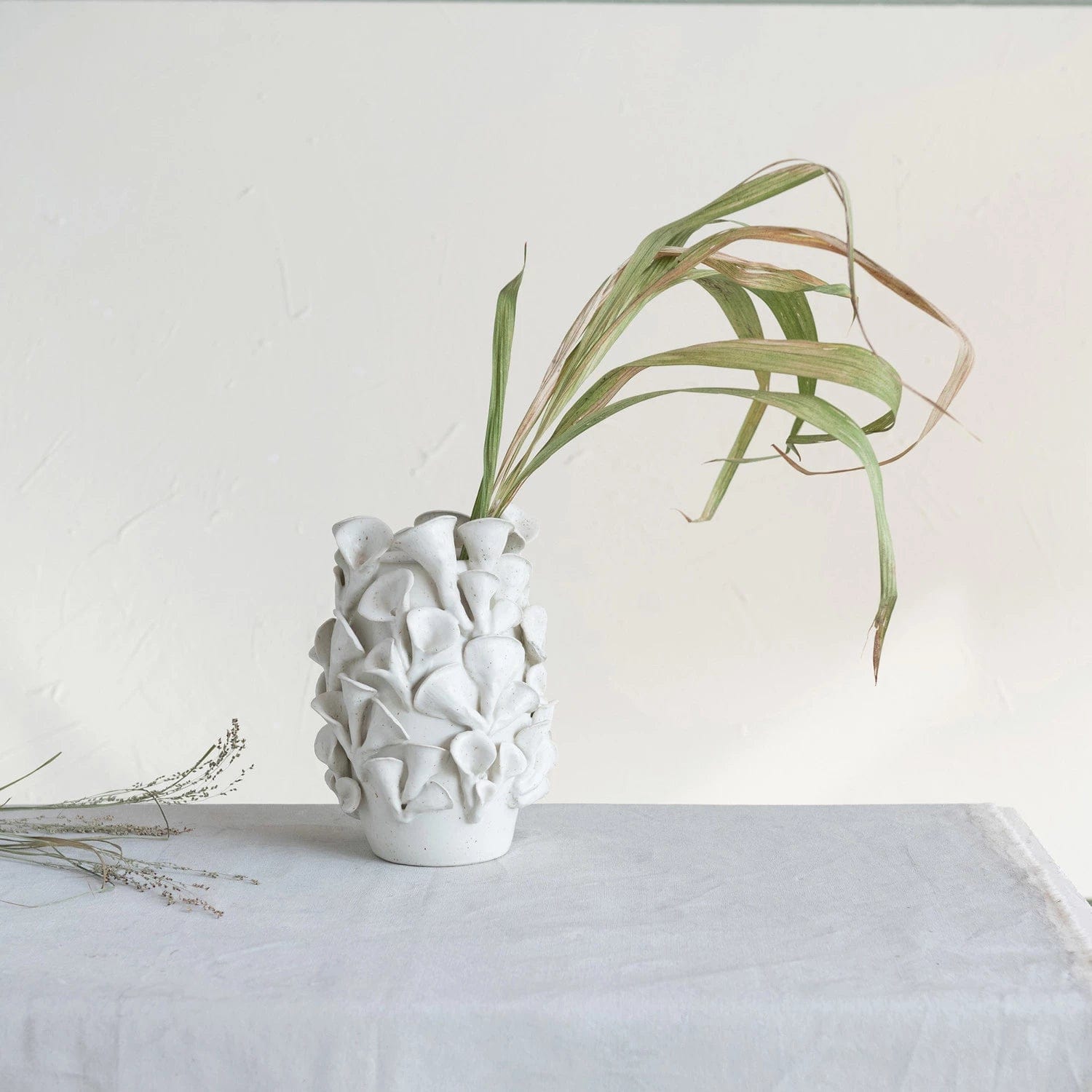 Creative Co-Op Creative Co-op Handmade Stoneware Organic Sculpted Vase - Little Miss Muffin Children & Home