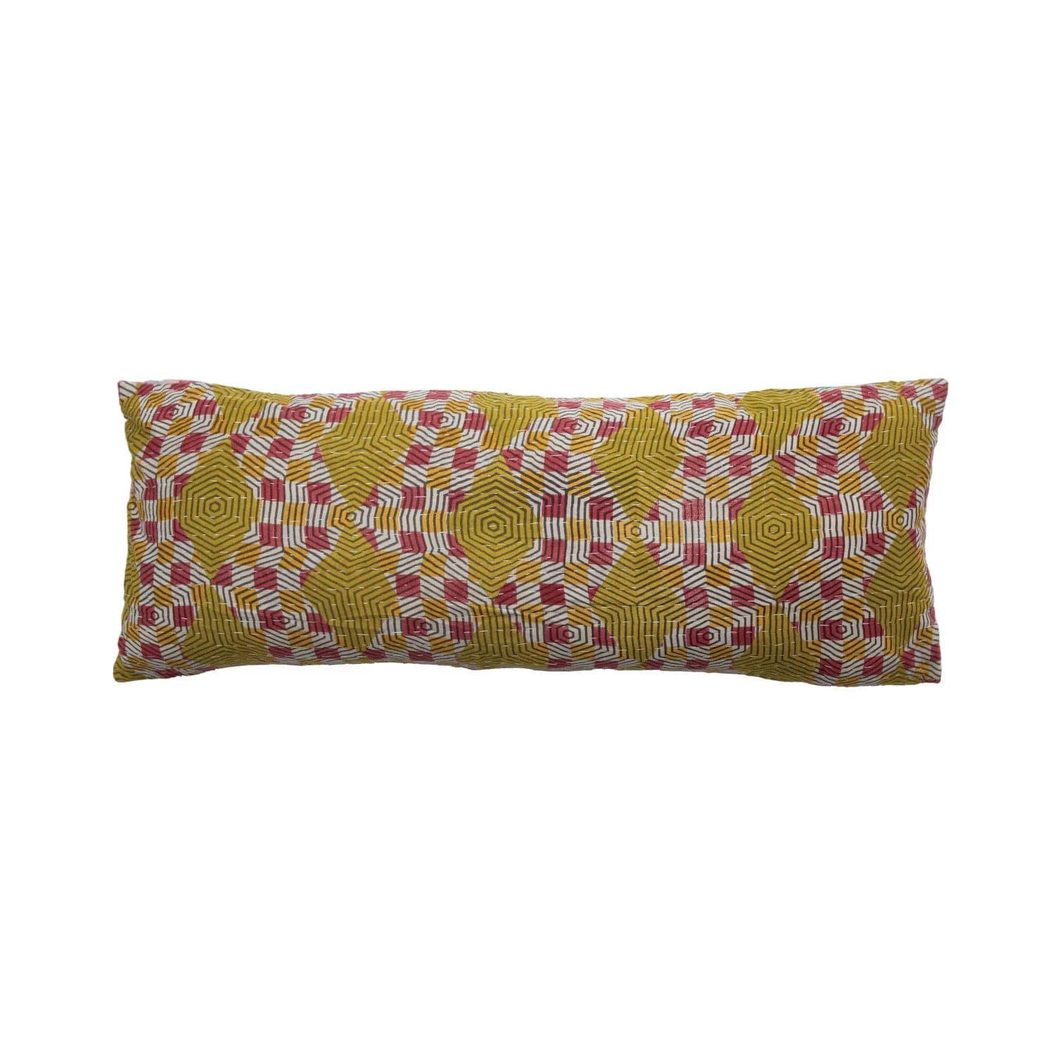 Creative Co-Op Creative Co-op "Sleeps with Dogs" Vintage Kantha Patchwork Lumbar Pillow - Little Miss Muffin Children & Home