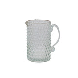 Creative Co-op Hand-Blown Glass Hobnail Pitcher