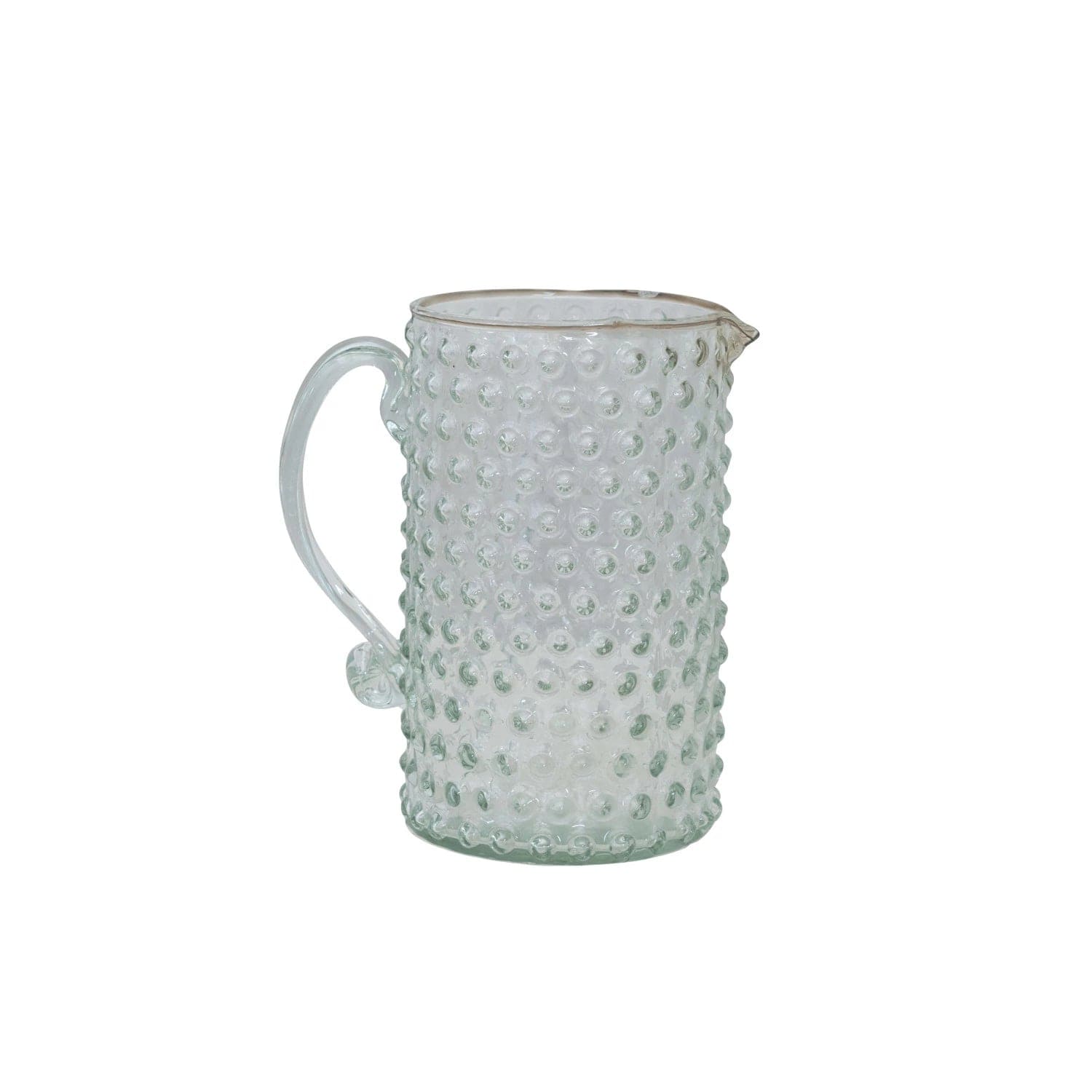 Creative Co-op Creative Co-op Hand-Blown Glass Hobnail Pitcher - Little Miss Muffin Children & Home