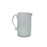 Creative Co-op Hand-Blown Glass Hobnail Pitcher