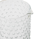 Creative Co-op Hand-Blown Glass Hobnail Pitcher