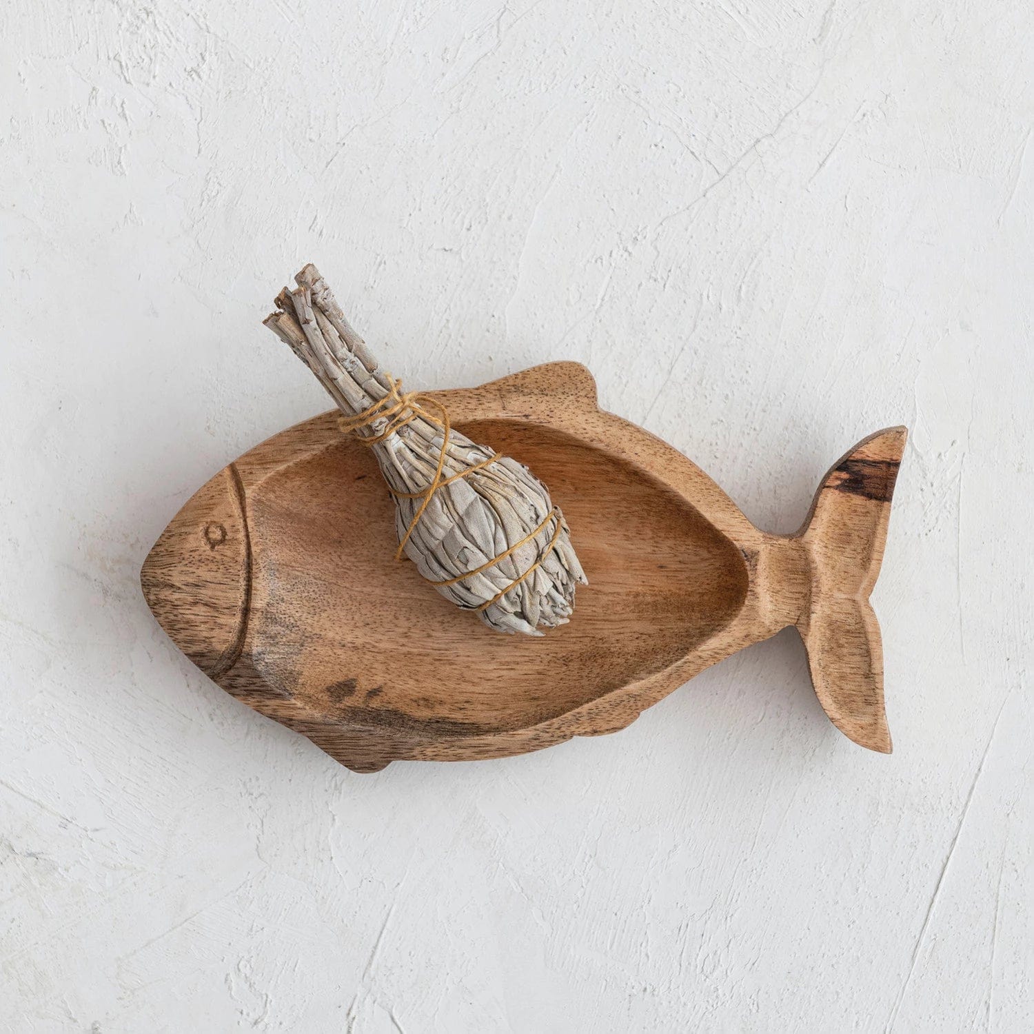 Creative Co-Op Creative Co-op Hand-Carved Mango Wood Fish Shaped Dish - Little Miss Muffin Children & Home