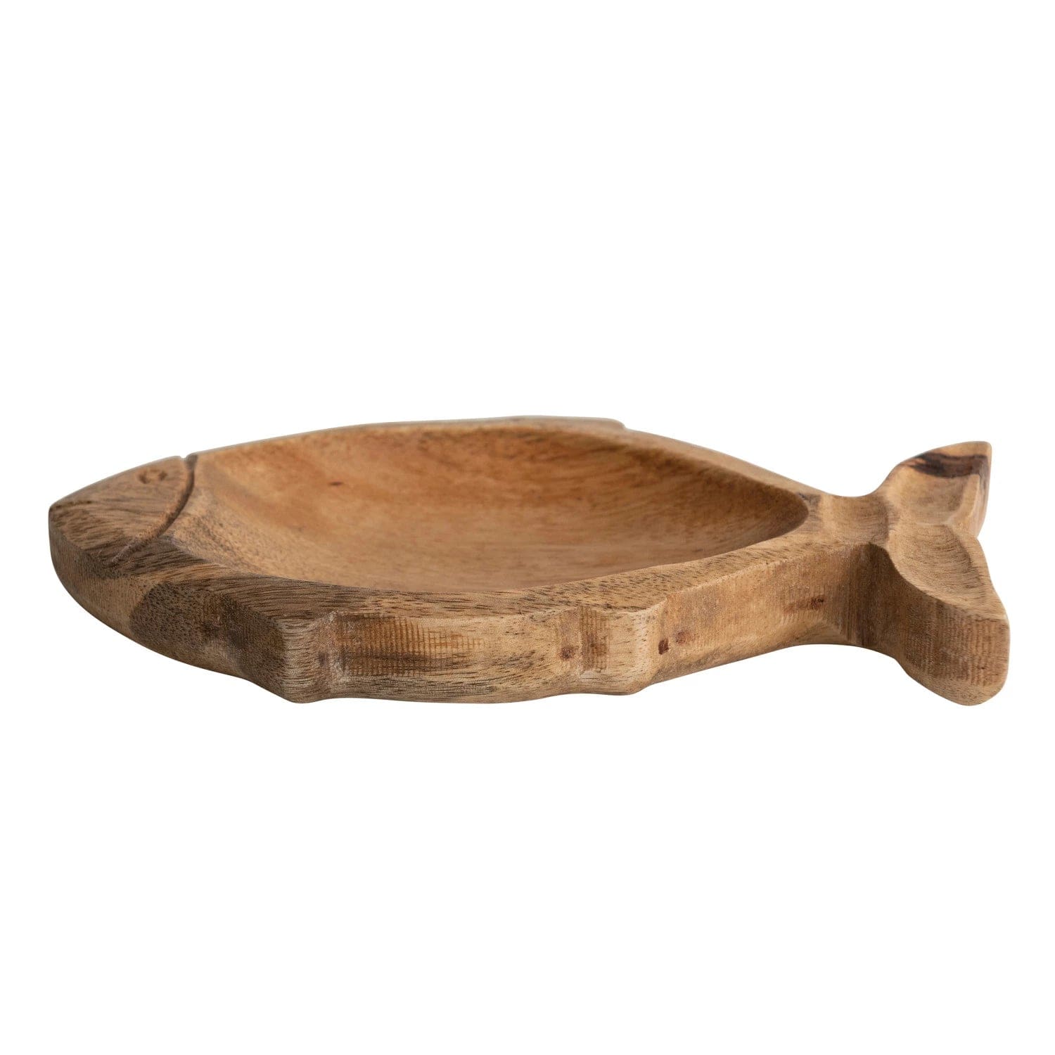 Creative Co-Op Creative Co-op Hand-Carved Mango Wood Fish Shaped Dish - Little Miss Muffin Children & Home