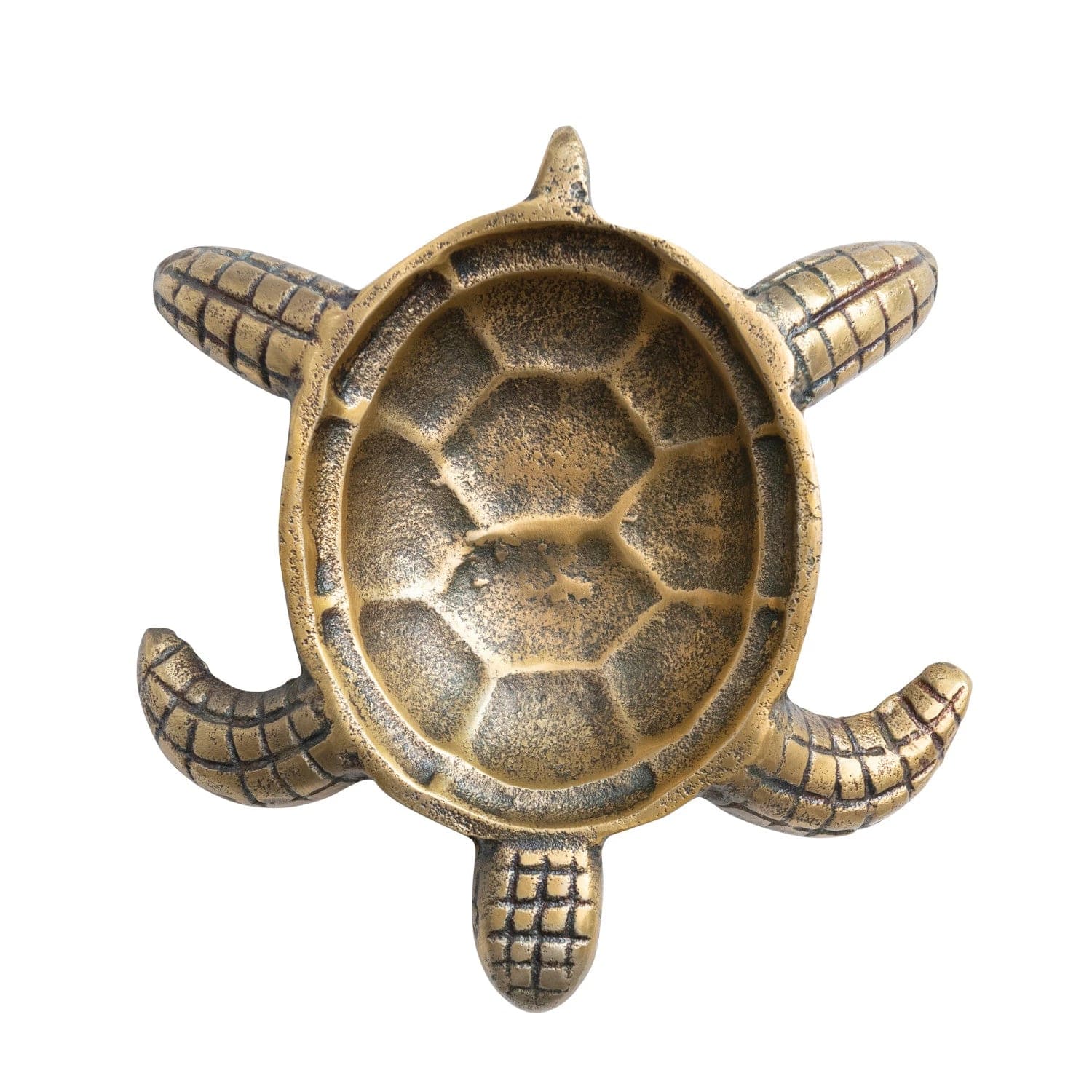 Creative Co-Op Creative Co-op Cast Aluminum Tortoise Dish, Antique Brass Finish - Little Miss Muffin Children & Home