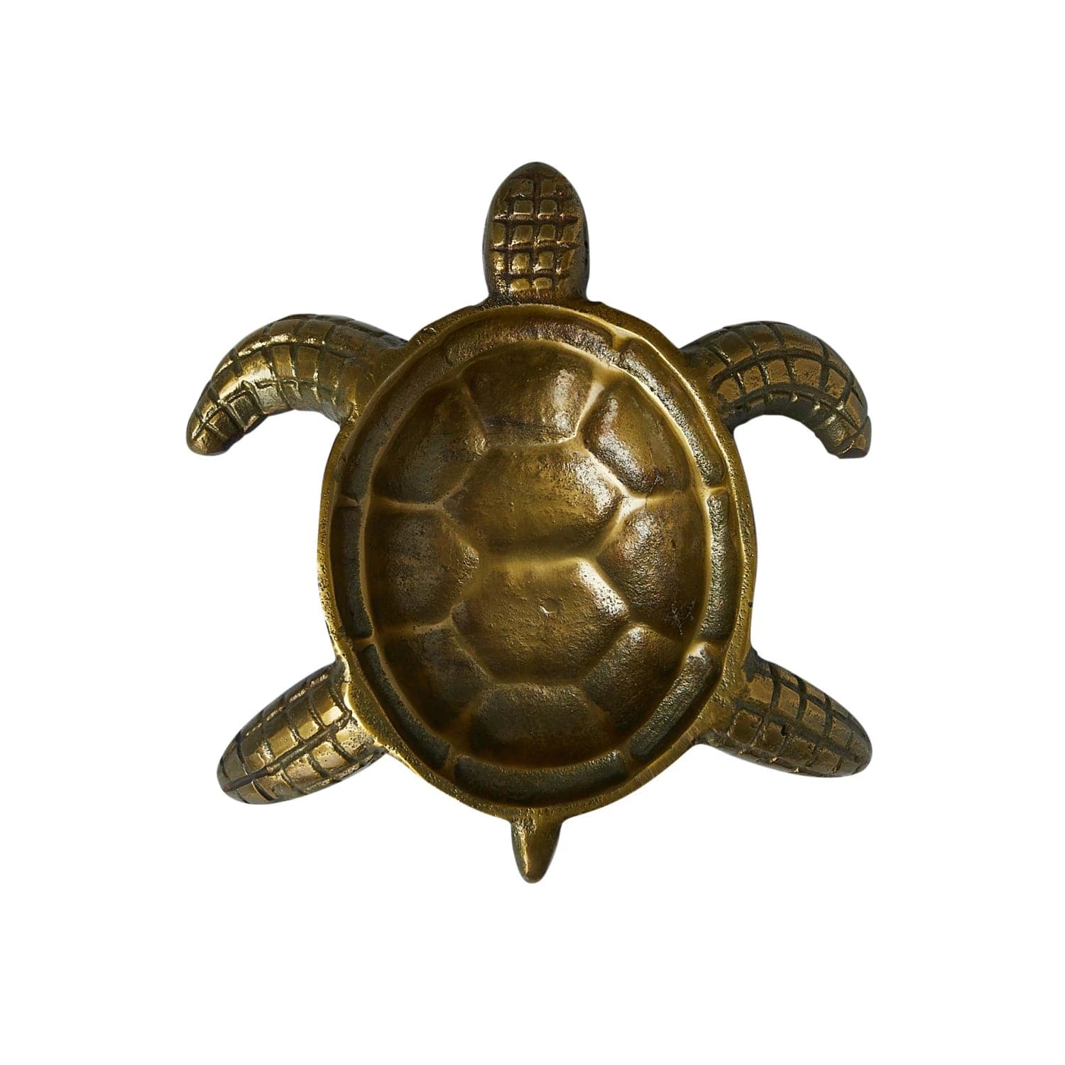 Creative Co-Op Creative Co-op Cast Aluminum Tortoise Dish, Antique Brass Finish - Little Miss Muffin Children & Home