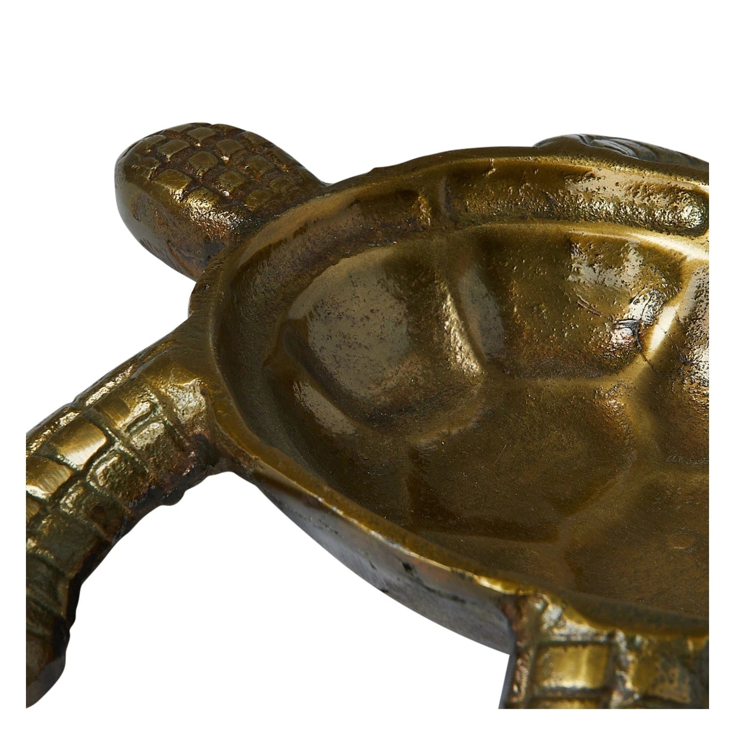 Creative Co-Op Creative Co-op Cast Aluminum Tortoise Dish, Antique Brass Finish - Little Miss Muffin Children & Home
