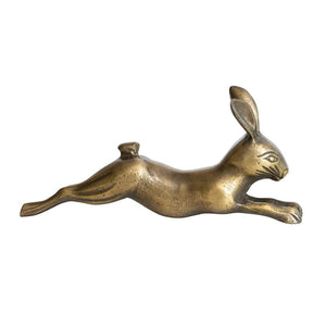 Creative Co-Op Creative Co-op Cast Aluminum Rabbit, Antique Brass Finish - Little Miss Muffin Children & Home