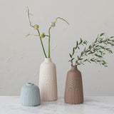 Creative Co-Op Creative Co-op Debossed Stoneware Vases - Little Miss Muffin Children & Home