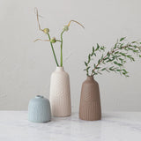 Creative Co-Op Creative Co-op Debossed Stoneware Vases - Little Miss Muffin Children & Home