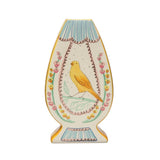 Creative Co-op Ceramic Vase with Birds 