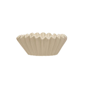 Creative Co-Op Creative Co-op Stoneware Fluted Bowl - Little Miss Muffin Children & Home