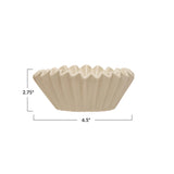 Creative Co-Op Creative Co-op Stoneware Fluted Bowl - Little Miss Muffin Children & Home