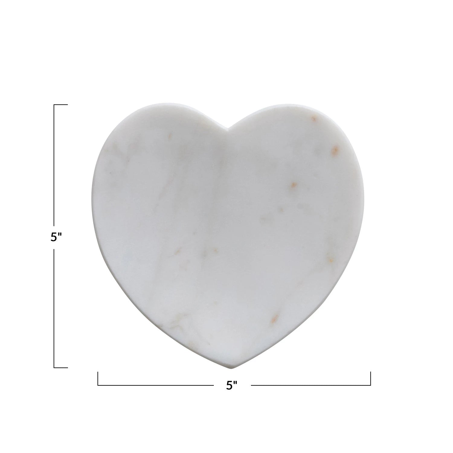 Creative Co-Op Creative Co-op Marble Heart Shaped Dish - Little Miss Muffin Children & Home
