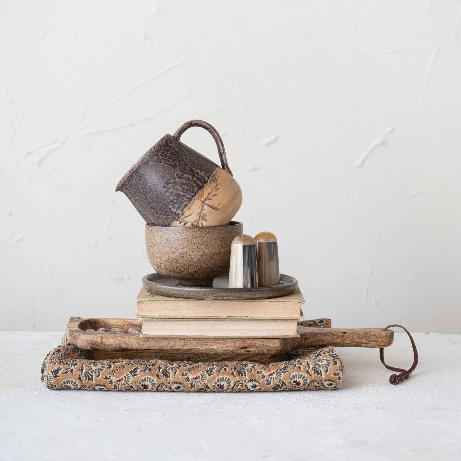 Creative Co-Op Creative Co-op Horn Salt & Pepper Shakers - Little Miss Muffin Children & Home