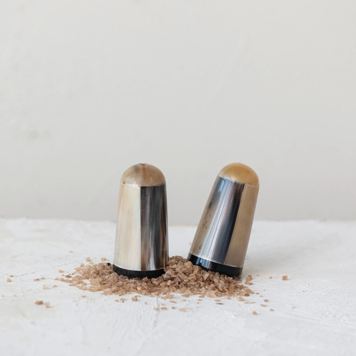 Creative Co-Op Creative Co-op Horn Salt & Pepper Shakers - Little Miss Muffin Children & Home