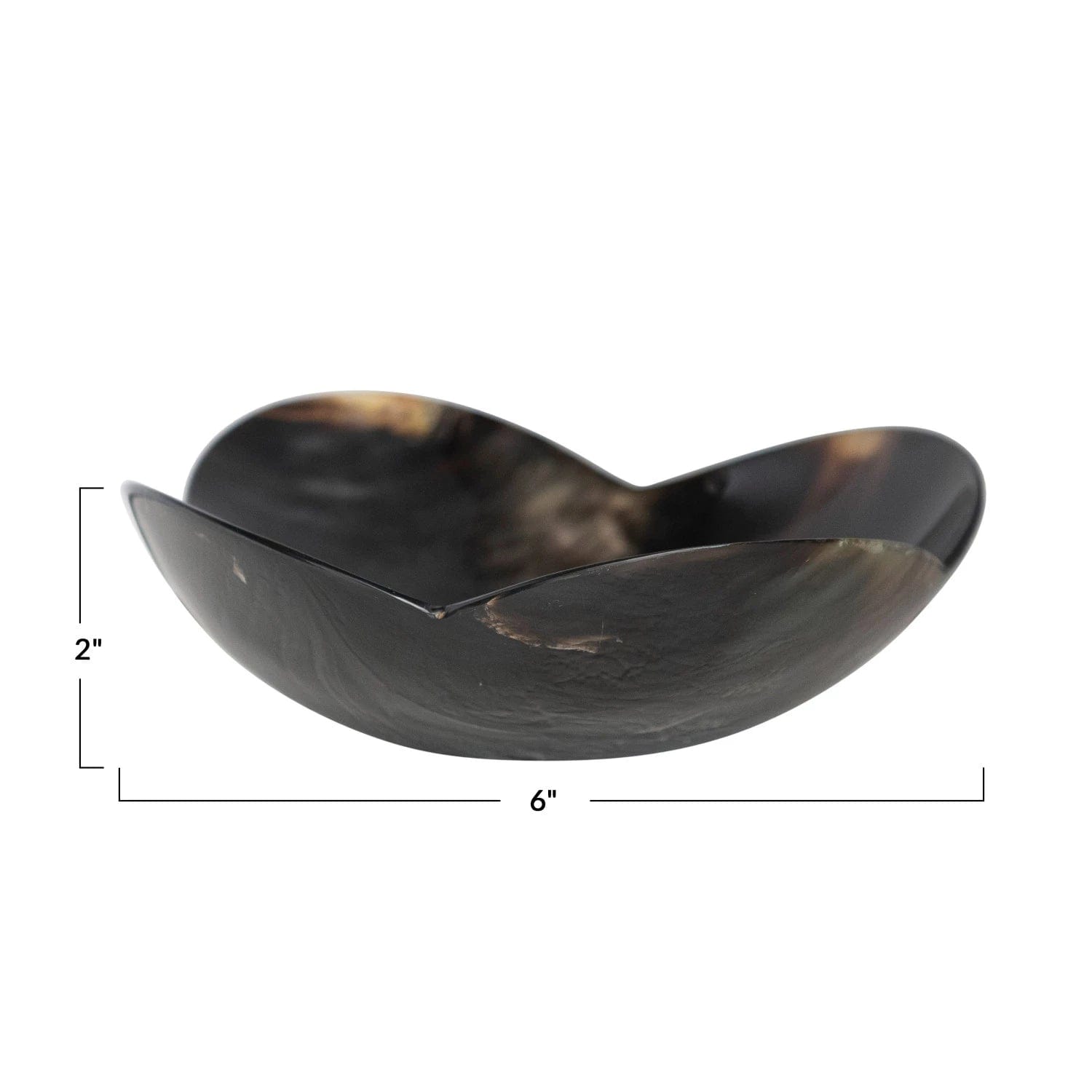 Creative Co-Op Creative Co-op Horn Flower Shaped Bowl - Little Miss Muffin Children & Home