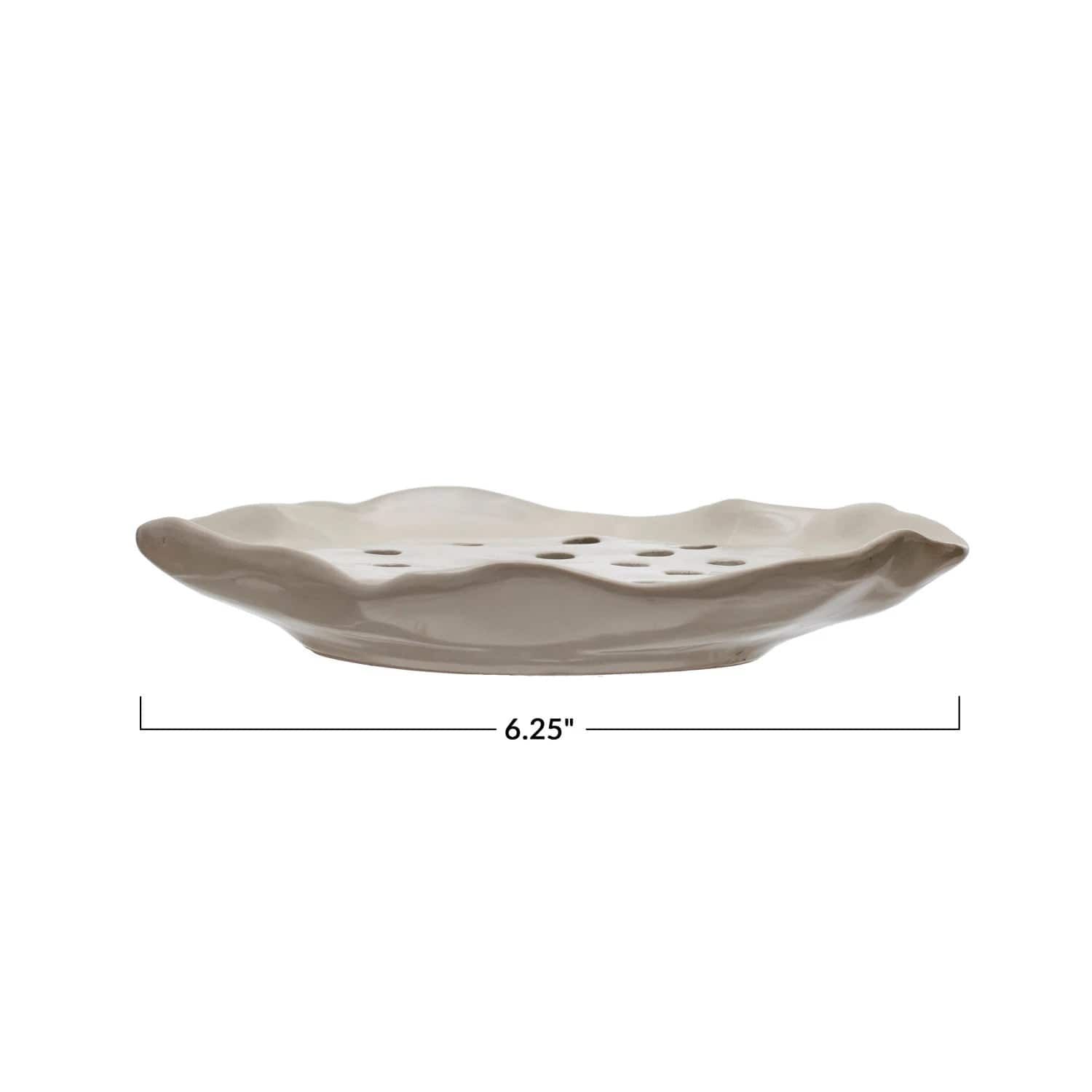 Creative Co-Op Creative Co-op Stoneware Soap Dish with Removable Tray - Little Miss Muffin Children & Home