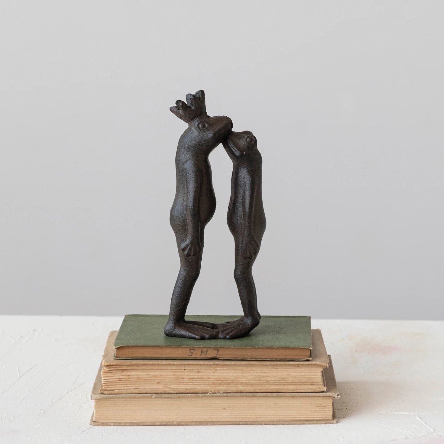 Creative Co-Op Creative Co-op Cast Iron Kissing Frog Prince - Little Miss Muffin Children & Home