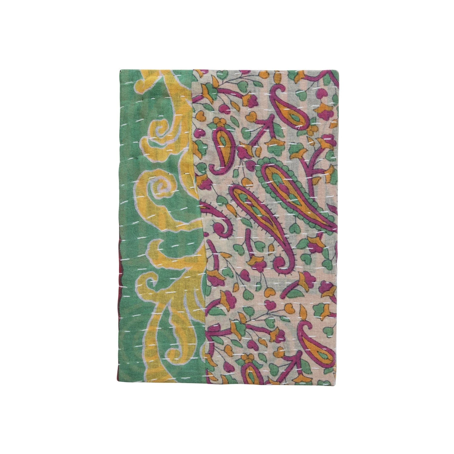 Creative Co-Op Creative Co-op Handmade Cotton Kantha Bound Paper Journal with 160 Ruled Pages - Little Miss Muffin Children & Home