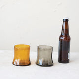 Creative Co-op 10oz Drinking Glass, Amber Color