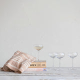 Creative Co-Op Creative Co-op Stemmed Champagne Coupe Glass - Little Miss Muffin Children & Home