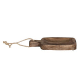 Creative Co-Op Creative Co-op Hand-Carved Mango Wood Serving Board with Handle & Jute Tie - Little Miss Muffin Children & Home