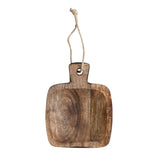 Creative Co-Op Creative Co-op Hand-Carved Mango Wood Serving Board with Handle & Jute Tie - Little Miss Muffin Children & Home