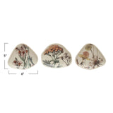 Creative Co-Op Creative Co-op Stoneware Trinket Dish Available in 3 Floral Patterns - Little Miss Muffin Children & Home