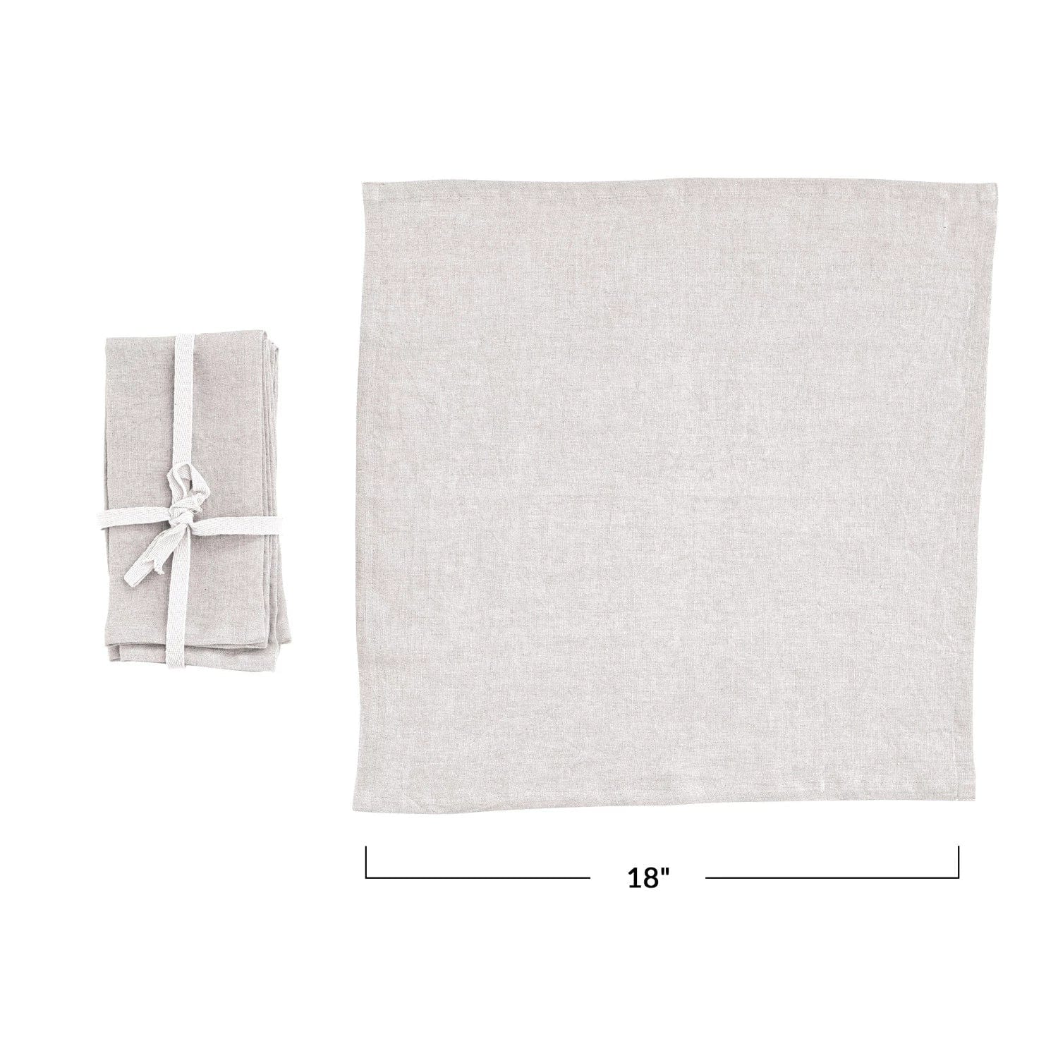 Creative Co-Op Creative Co-op 18" Square Stonewashed Linen Napkins - Little Miss Muffin Children & Home