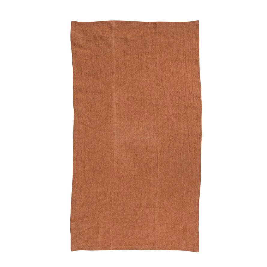 Creative Co-op Creative Co-op 36"L x 20"W Oversized Stonewashed Linen Tea Towel in Rust - Little Miss Muffin Children & Home