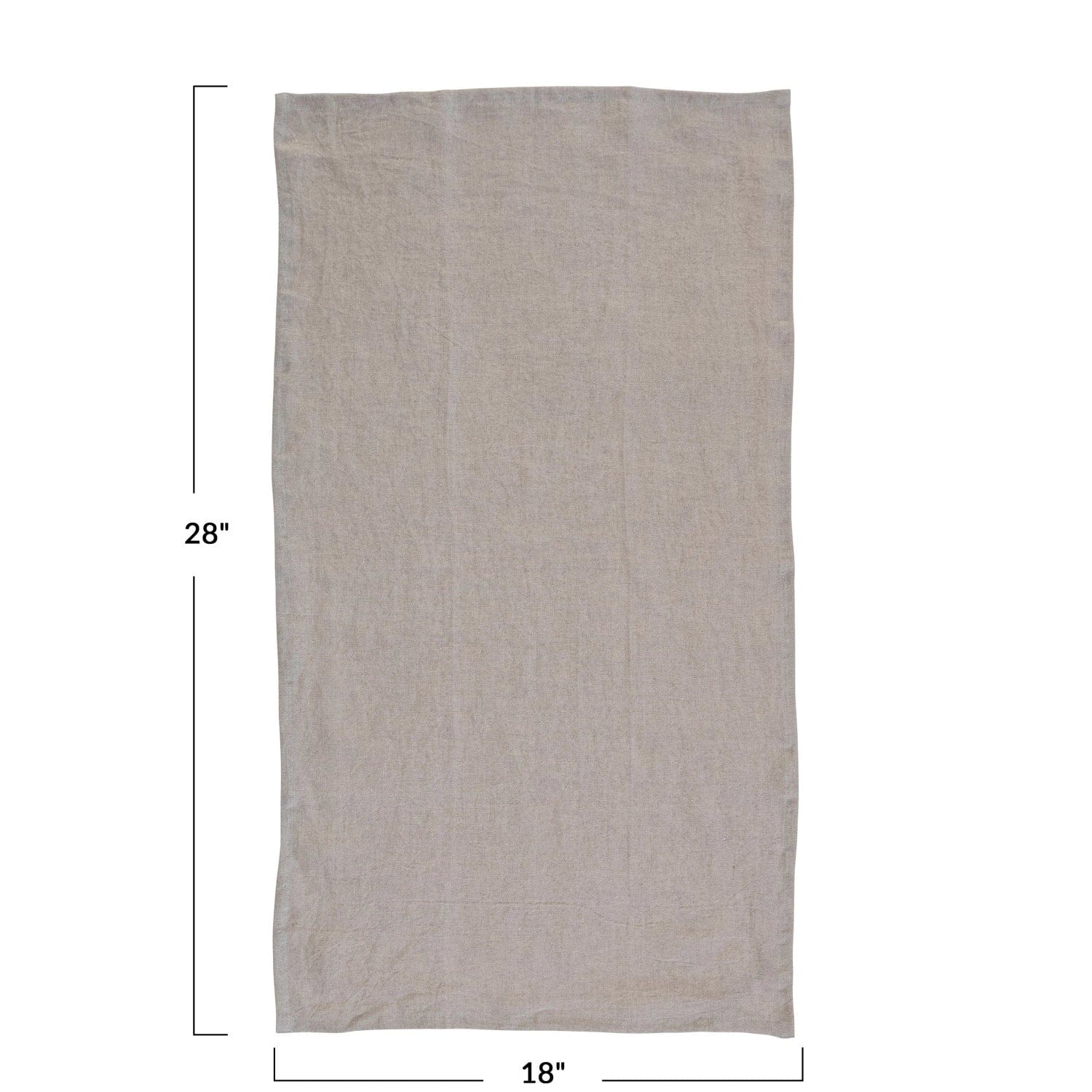 Creative Co-op Creative Co-op 36"L x 20"W Oversized Stonewashed Linen Tea Towel in Natural - Little Miss Muffin Children & Home