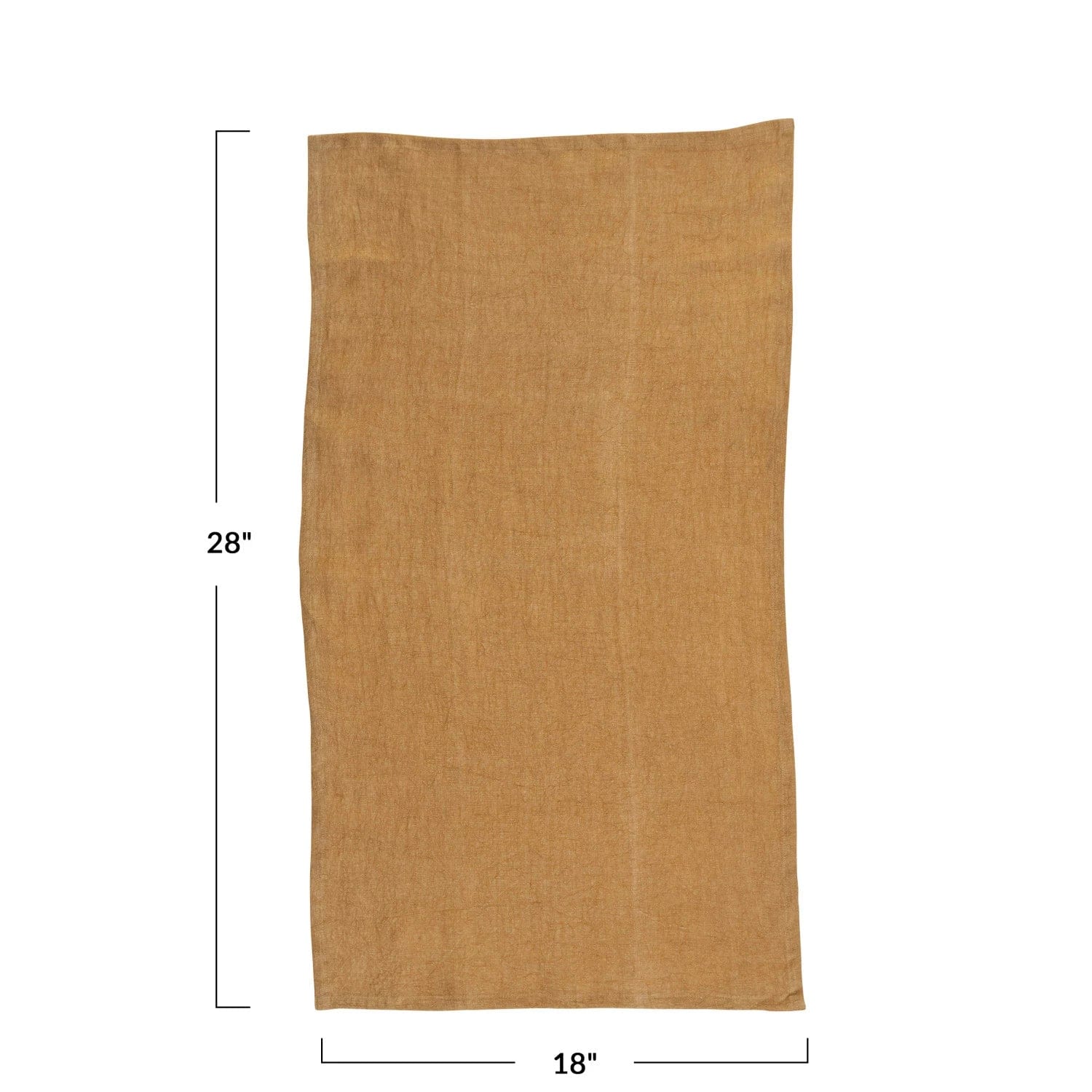 Creative Co-op Creative Co-op 36"L x 20"W Oversized Stonewashed Linen Tea Towel in Mustard - Little Miss Muffin Children & Home